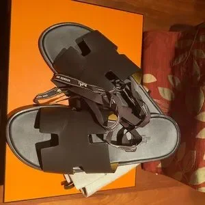 Hermes | Shoes | Hermes Izmir Sandals Moka 42595 | Poshmark display picture 1
